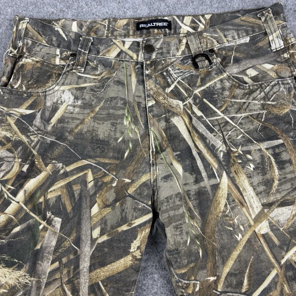 Realtree Camo Pants Mens 38x30 Relaxed Fit Hunting Outdoor Hiking Camouflage EUC
